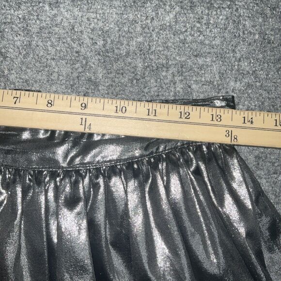 Rickie Freeman for Teri Jon Skirt Womens Size 8 Silver Vintage Midi Party Event - Picture 3 of 8